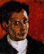 Nicolae Tonitza Self-portrait. Oil on cardboard, 0.410 x 0.360. oil on canvas